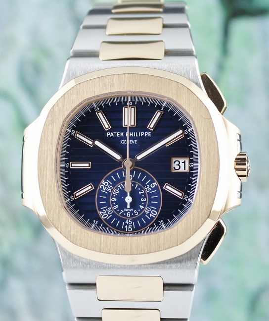 (image for) UNPOLISHED PATEK PHILIPPE STAINLESS STEEL NAUTILUS CHRONOGRAPH / 5980/1AR